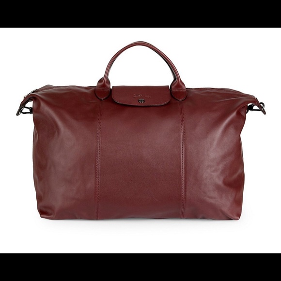 Longchamp leather cross-body duffel - Picture 7 of 12